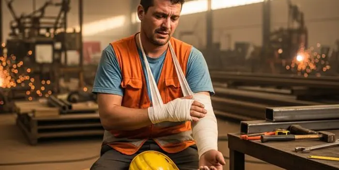 Se machucou ou adoeceu por causa do trabalho?